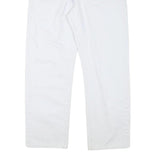 LEE COOPER Mens Cotton Blend White Regular Straight Trousers W33 L28 Zip Closure