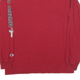 CHAMPION Mens Red Troy Long Sleeve Crew Neck Graphic T-Shirt M Cotton Blend