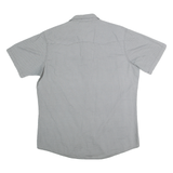 WRANGLER Mens Grey Cotton Blend Short Sleeve Shirt XL Casual Wear