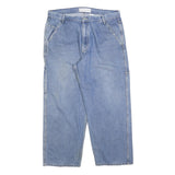 LEVI'S Womens Jeans Blue Relaxed Straight Denim Medium W38 L30 Utility Workwear