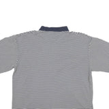 TOMMY HILFIGER Mens Blue & White Striped Polo Shirt XL Casual Classic Fit