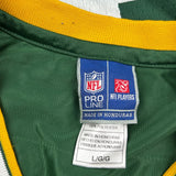 Green Bay Packers N.F.L. Football Jersey - Large Yellow Polyester