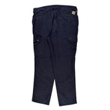 Carhartt Cargo Trousers - 38W 31L Navy Cotton