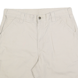 CARHARTT Mens Shorts Beige Casual L W34 Cotton Blend Workwear Pocket Detail
