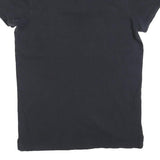 HOLLISTER Mens Black Short Sleeve Plain S Cotton Blend Basic Polo Shirt
