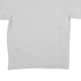 MAJESTIC Mens Grey Raiders Graphic T-Shirt L Short Sleeve Crew Neck Cotton