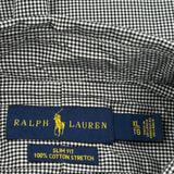 Ralph Lauren Slim Fit Shirt - XL Black & White Cotton