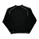 Nike Striped Long Sleeve T-Shirt - Large Black Cotton
