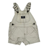 6 Months Oshkosh Dungarees - 3XS Cream Cotton