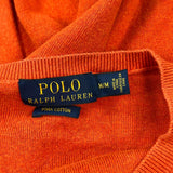 Polo By Ralph Lauren Jumper - Medium Orange Cotton