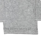 JINGLES Mens Grey Cotton Blend Crew Neck M Sweatshirt Graphic Text Print