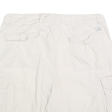 CHAPS Mens Shorts White Casual Cargo M W34 Pocket Detail Cotton Blend