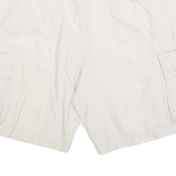 CHAPS Mens Shorts White Casual Cargo M W34 Pocket Detail Cotton Blend