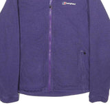 BERGHAUS Womens Purple Jacket UK 10 Polyester Zip Long Sleeve Casual Outdoor