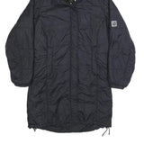 JACK WOLFSKIN Womens Black Outdoor Jacket UK 8 Polyamide Hooded Zip Long Sleeve