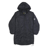 JACK WOLFSKIN Womens Black Outdoor Jacket UK 8 Polyamide Hooded Zip Long Sleeve