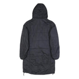 JACK WOLFSKIN Womens Black Outdoor Jacket UK 8 Polyamide Hooded Zip Long Sleeve