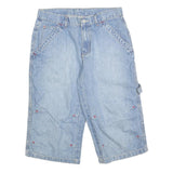 IDENTIC Mens Shorts Blue Casual Denim M W32 Cotton Blend Lightweight