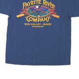 LEE Mens Blue Payette River Company Graphic Crew Neck T-Shirt M Short Sleeve