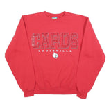 CHAMPION Mens Red Louisville Cards Crew Neck Sweatshirt S Cotton Blend Casual