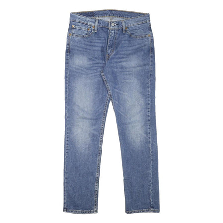 LEVI'S Mens Slim Blue Denim Light W30 L29 Zip Cotton Blend Jeans Classic Fit