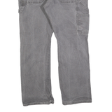 DICKIES Mens Grey Regular Fit Straight Cotton Blend Jeans W34 L30 Workwear