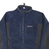 BERGHAUS Mens Navy & Charcoal Hybrid Track Jacket M Polyester Blend Outdoor