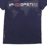 POLO RALPH LAUREN Mens Navy Blue Graphic T-Shirt S Short Sleeve Crew Neck