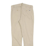 POLO RALPH LAUREN Womens Cotton Blend Beige Slim Straight Trousers W31 L30