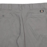 DICKIES Mens Shorts Grey Casual XL W40 Polyester Blend Relaxed Fit