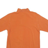 BURBERRY Mens Orange Short Sleeve Plain S Polo Shirt Cotton Blend Classic