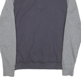 TOMMY HILFIGER Mens Blue & Grey Collared M Long Sleeve Sweatshirt Rugby Style