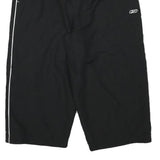 REEBOK Mens Shorts Black Casual Sports Polyester Blend L W30 Logo