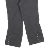 DIESEL Womens Cotton Blend Grey Regular Cargo Trousers W28 L23 Zip Closure