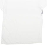 CALVIN KLEIN Mens White Grey Graphic T-Shirt S V-Neck Short Sleeve Classic Fit