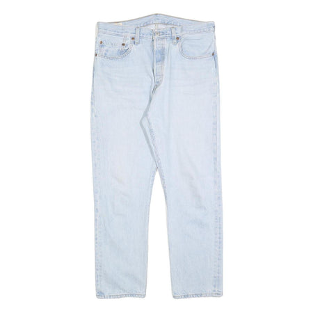 LEVI'S 501 BIG E Womens Jeans Blue Regular Straight Denim Light W33 L28 Classic