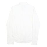 DKNY Mens White Slim Fit Shirt M Classic Cotton Button Long Sleeve