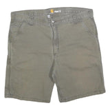 CARHARTT Mens Shorts Green Casual Relaxed Fit XL W40 Workwear Cotton Blend