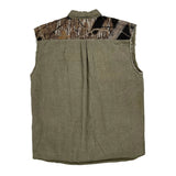 Scottish Greys Camo Denim Gilet - Large Khaki Cotton