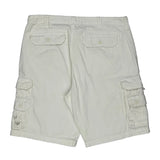 Lee Cargo Shorts - 36W 9L White Cotton