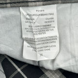 Dickies Checked Shorts - 36W 10L Black & White Cotton Blend