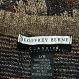Geoffrey Beene Checked Sweater - Large Multicoloured Acrylic