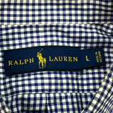 Ralph Lauren Checked Shirt - Large Blue Cotton