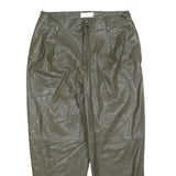 MNG Womens Polyester Khaki Regular Tapered Trousers W32 L26 Zip Closure Stylish