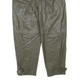 MNG Womens Polyester Khaki Regular Tapered Trousers W32 L26 Zip Closure Stylish