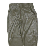 MNG Womens Polyester Khaki Regular Tapered Trousers W32 L26 Zip Closure Stylish