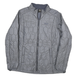 JACK WOLFSKIN Womens Grey Polyester Blend Quilted Jacket UK 18 Zip Outdoor Coat