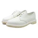 DR MARTENS 1461 Womens Leather White Lace-Up Shoes UK 6 Classic Durable Comfort