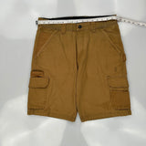 Dickies Cargo Shorts - 34W 11L Brown Cotton