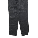 LATEST LOOK Womens Black Polyester Blend Regular Fit Straight Leg Trousers W25